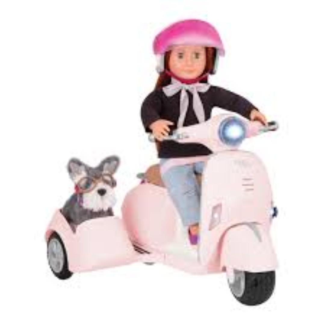 DOLL ON SCOOTER 700046